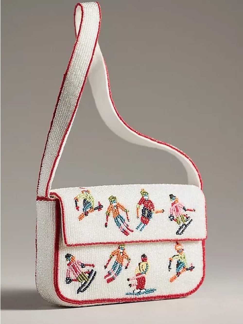 Fiona Beaded Bag Winter Icons Edition - Skier